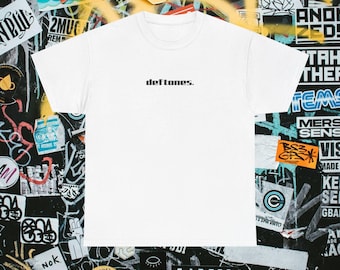 Deftones Band Boxy Vintage Style Logo Inspiration Heavy Cotton Shirt