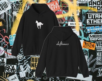 Deftones White Pony Double Sided Hoodie Vintage Design Band Hoodie