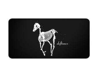 Deftones White Pony Grunge Band Black And White Neoprene Deskmat For Computer Mouse/ Alt/ Grunge/ Band/ Rock/ Emo