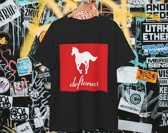 Deftones White Pony Logo Red Boxy Fit Band Shirt / 90s Inspired Shirt