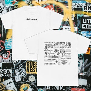 Deftones Band Boxy Vintage Style Logo Inspiration Heavy Cotton Shirt