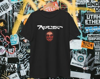 Aphex Twin Boxy Vintage Design Creep Face Gift RARE Shirt