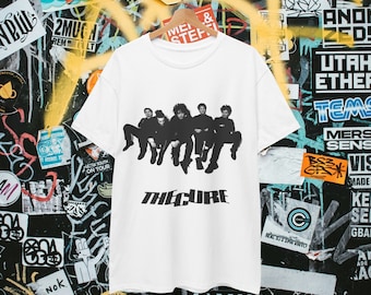 The Cure Vintage Inspired Baggy Boxy Fit Punk Rock Band Logo Shirt