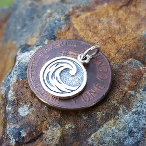 Water Element Necklace Charm Sterling Silver Water Symbol Necklace ...