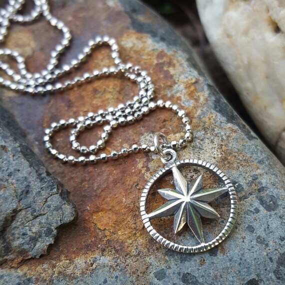 Compass rose shop pendant charm