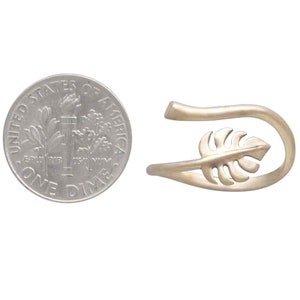 Bronze Monstera Leaf Ring Adjustable Size Brand New Houseplant Jewelry image 6