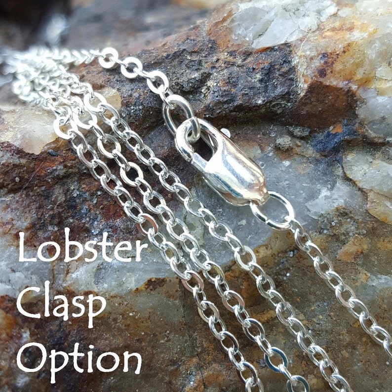 Sturdy 18 Inch Sterling Silver Chain Choose Lobster or Ring Clasp Hand Assembled image 4