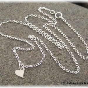 Sturdy 18 Inch Sterling Silver Chain Choose Lobster or Ring Clasp Hand Assembled image 2