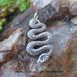 Snake Charm Sterling Silver - Serpent Necklace