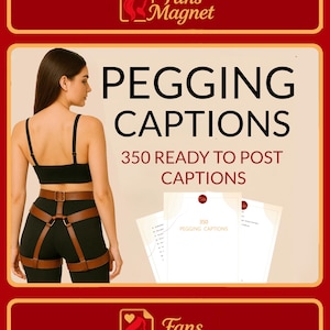 350 Pegging Captions, Strapon Roleplay Ideas (PDF Download)