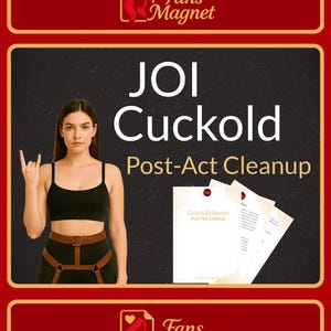 Cuckold JOI: Sprzątanie po akcie, 3 scenariusze dla OnlyFans lub par Cuckold/HotWife