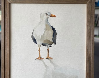 Seagull,  watercolour, paper, 2024