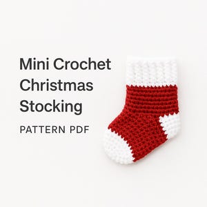 Crochet Mini Christmas Stocking