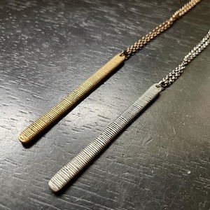 Reversible Relic Pendant- Choose Brass or Sterling Silver