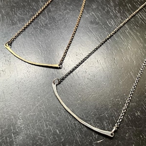 One Rung Necklaces- Choose between Brass or Sterling Silver!