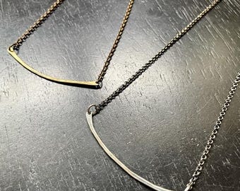 One Rung Necklaces- Choose between Brass or Sterling Silver!