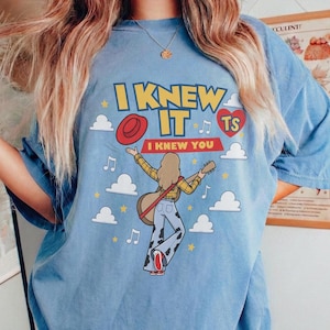 Comfort Colors I Knew It I Knew You Shirt, TS 2026 Tshirt for Fan, Toy Story 5 Movie 2026, Toy Story Song Inspired Tshirt Bild 1