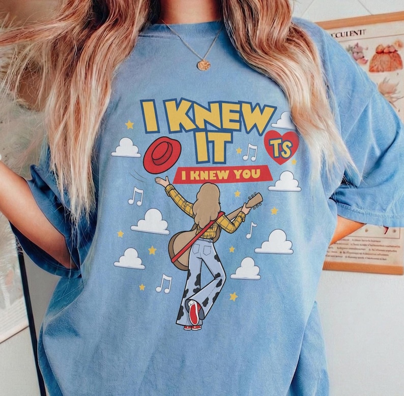 Comfort Colors I Knew It I Knew You Shirt, TS 2026 Tshirt for Fan, Toy Story 5 Movie 2026, Toy Story Song Inspired Tshirt Bild 1