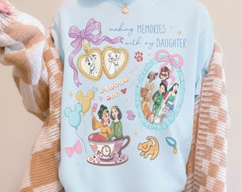Disney Mom Vibes Coquette Bow Shirt, Making Memories With My Daughter Tee, Mother’s Day Gift, Gift For Mom, Disneyland Family Trip Outfit