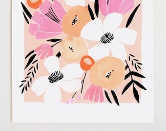 Floral Art Print I - 11x14