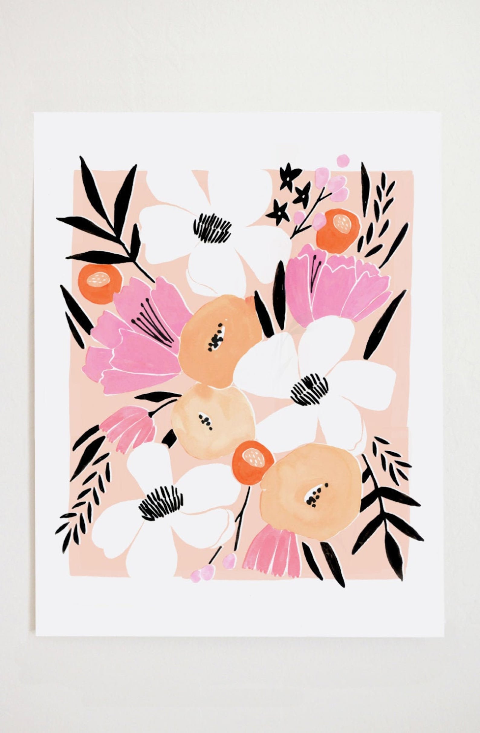 Floral Art Print I 11x14 | Etsy