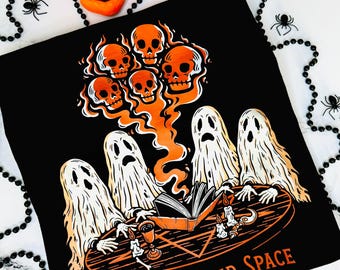 Spooky Seance Sweatshirt, halloween sweatshirt, skeleton sweatshirt, Ghost sweatshirt, spooky sweatshirt ghost shirt