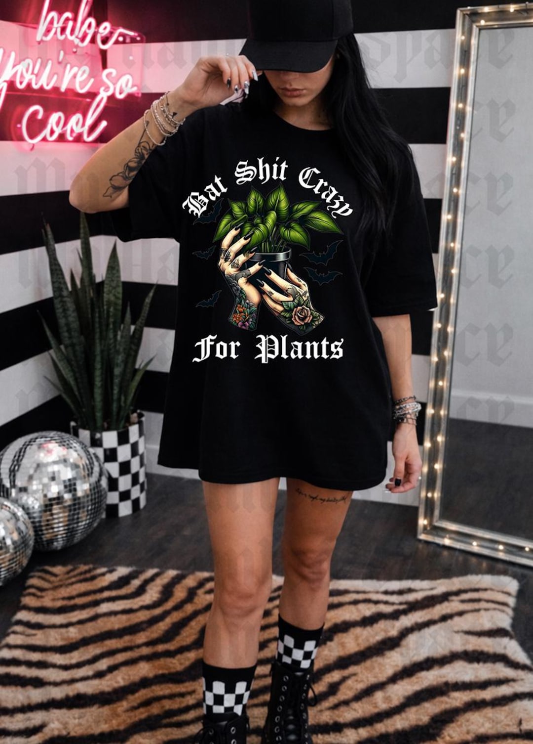Bat Shit Crazy for Plants Shirt, Gothic Garden Shirt, Gift for