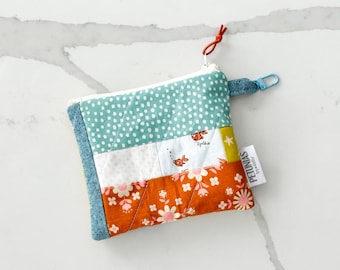 Patchwork Quilted Mini Wet Bag: Återanvändbar resepåse