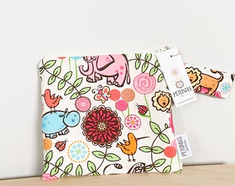 The ICKY Bag petite - wetbag - PETUNIAS by Kelly - floral zoo SALE