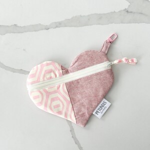 Adorno para bolso, estuche con cremallera en forma de corazón, neceser pequeño, bonito neceser de viaje, organizador de carteras, neceser, regalo para mujer, monedero con cremallera
