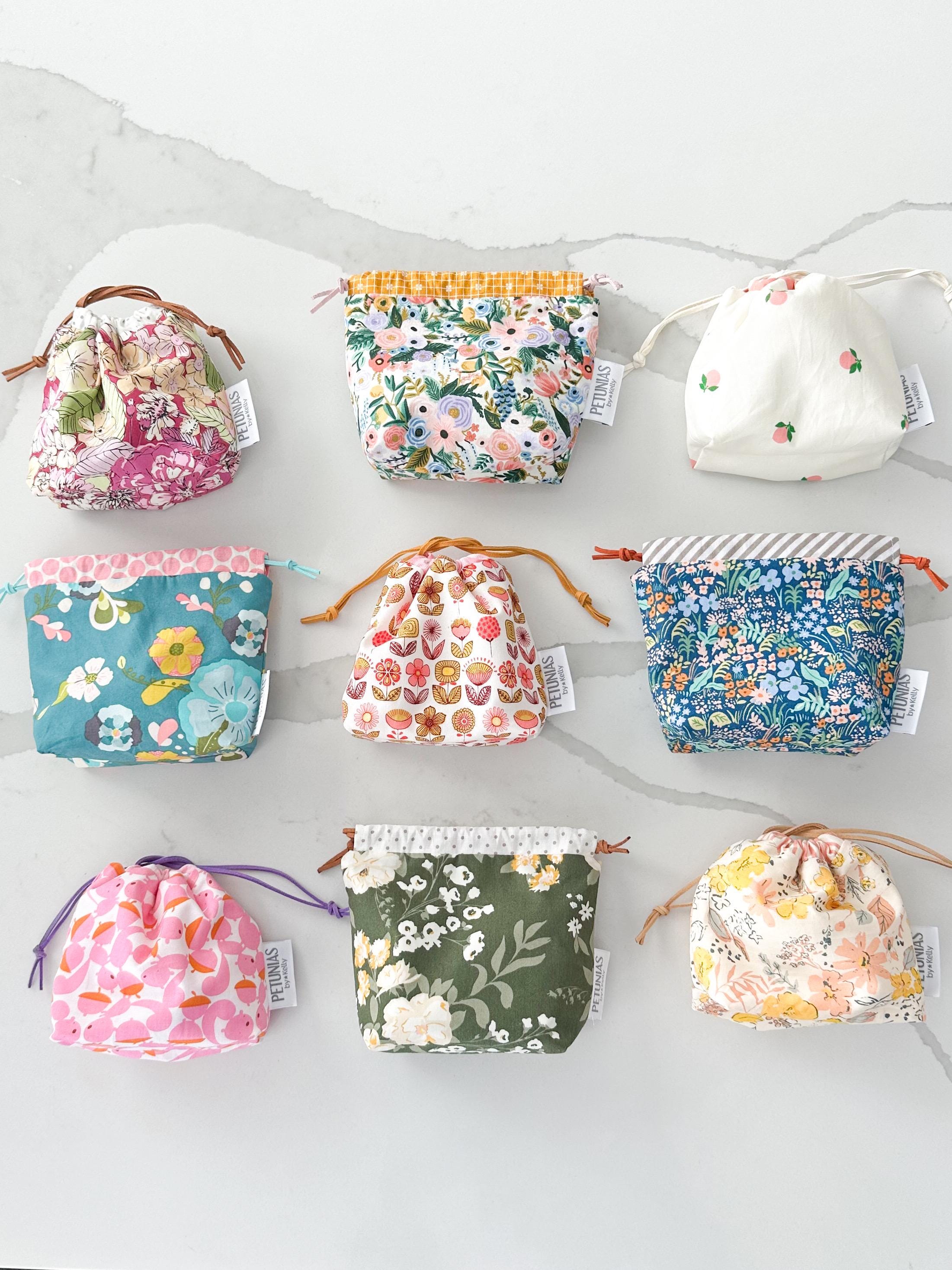 Mini Pink Drawstring Bag - Etsy