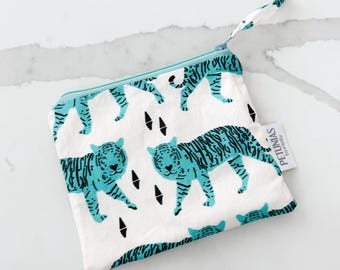 Mini Wet Bag | Tiger Print Waterproof Reusable Pouch