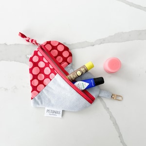 Adorno para bolso, estuche con cremallera en forma de corazón, neceser pequeño, bonito neceser de viaje, organizador de carteras, neceser, regalo para mujer, monedero con cremallera