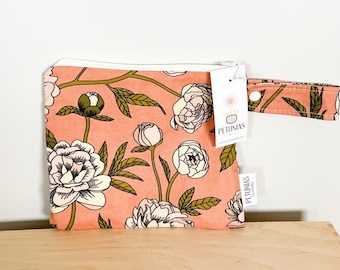 Small Wet Bag for Everyday Use | Reusable Wetbag for Cloth Diapers, Travel, Swim, Makeup & Toiletries | Eco-Friendly Storage | Terracotta