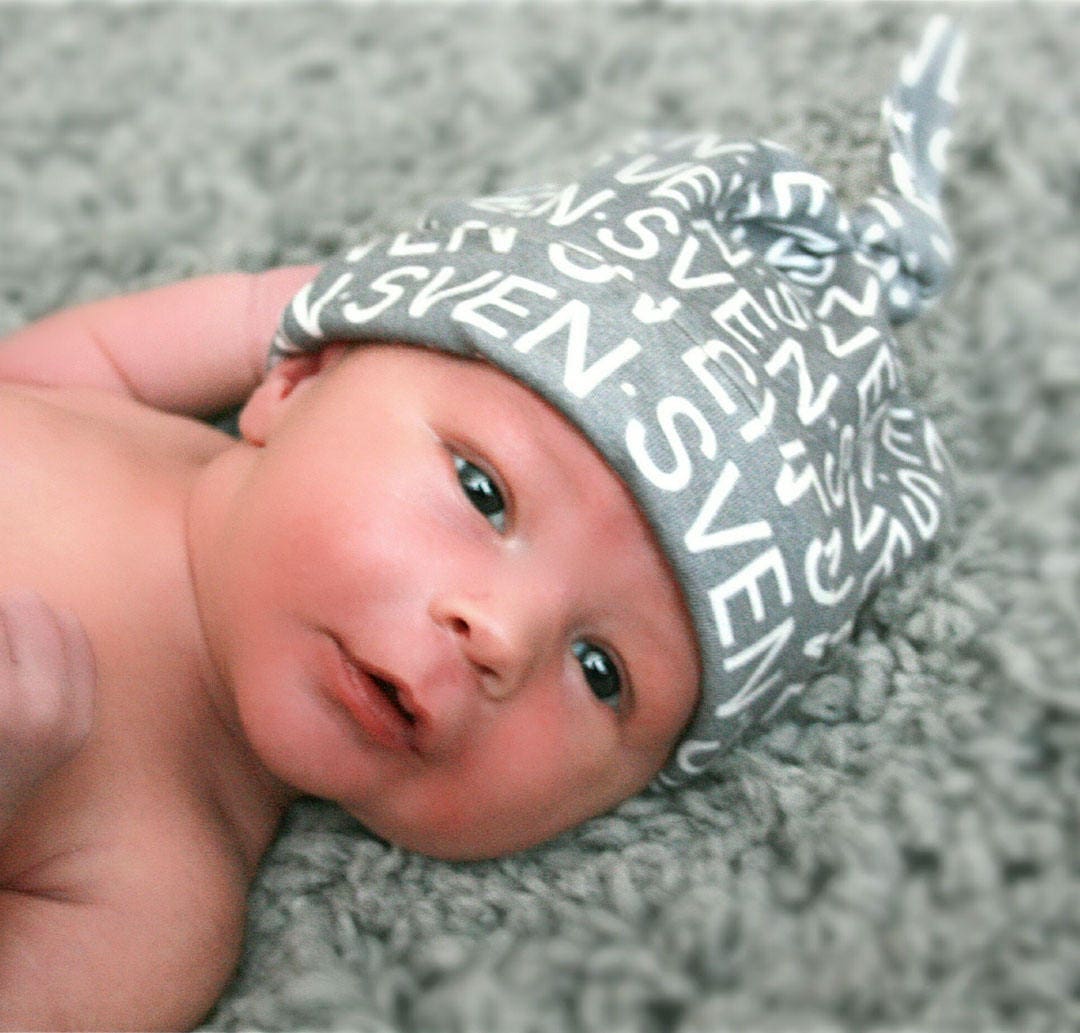 personalized newborn blanket and hat