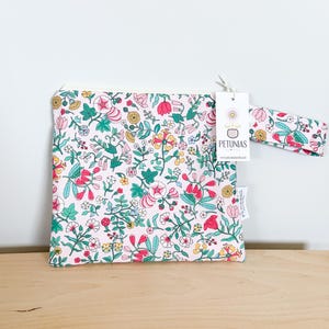 Bolsa húmeda pequeña para uso diario / Bolsa húmeda reutilizable para pañales de tela, viajes, natación, maquillaje y artículos de tocador / Almacenamiento ecológico / Liberty of London