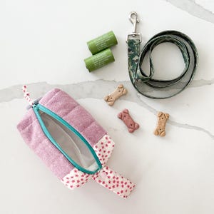 Bolsa de cosméticos cuadrada acolchada / Bolsa de maquillaje tipo borla / Bolsa pequeña para artículos de tocador / Regalo para ella / Bolsa impermeable con cremallera / Bolsa organizadora de uso diario