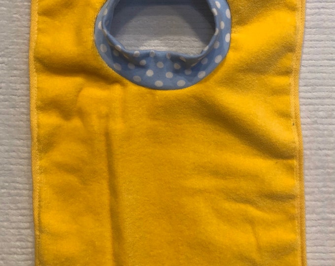 Towel Bib by PETUNIAS - absorbent washable dryable knit baby toddler gift