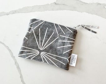 Mini Wet Bag | Small Reusable Pouch | Travel Organizer for Snacks, Makeup, Pet Treats, Diaper Bag, Toiletries, Baby, Gifts & More | Gray Geo