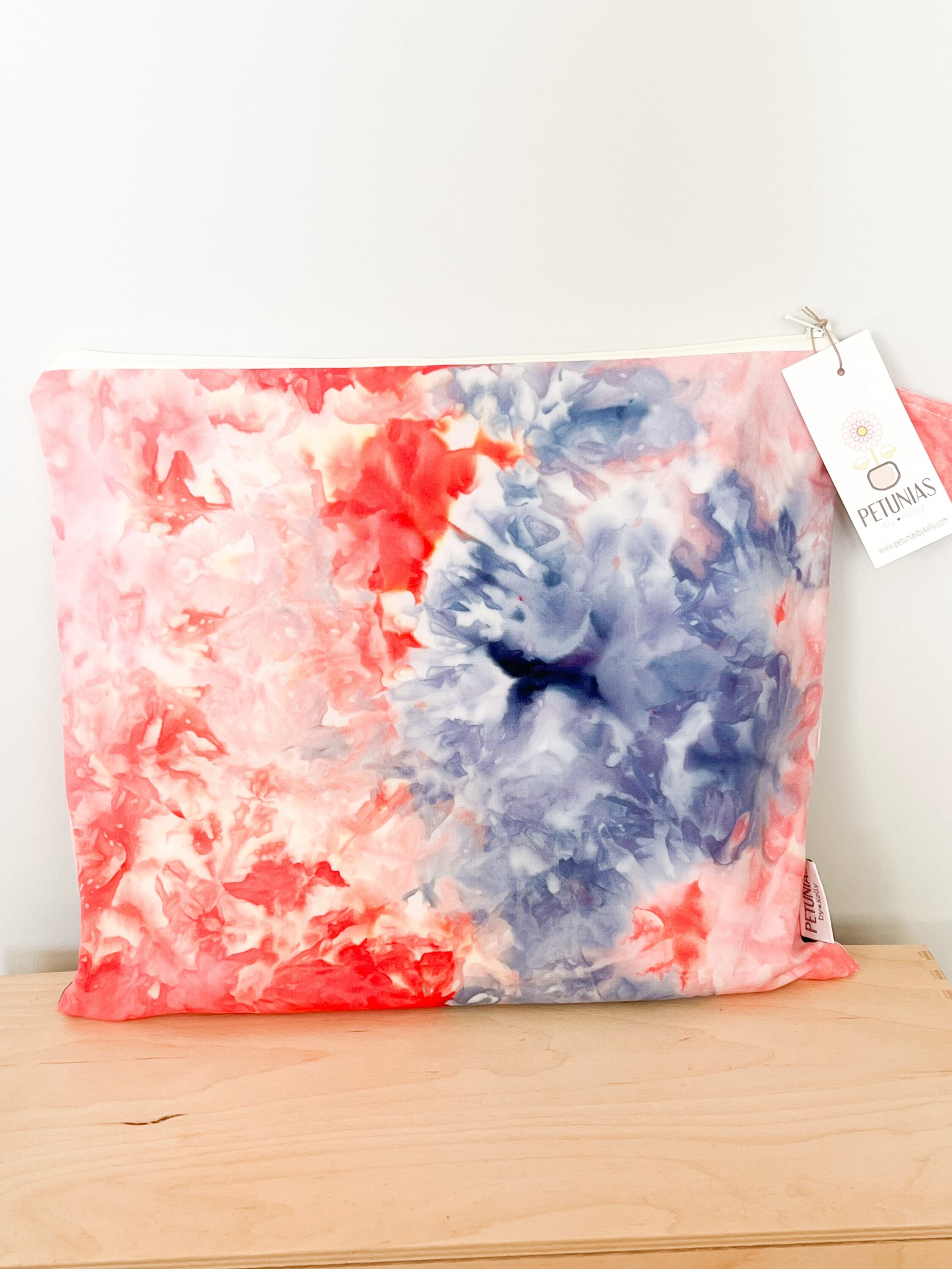 PETUNIAS by Kelly hand dyed Bags & Purses Nappy Bags wetbag The ICKY Bag one of a kind 
