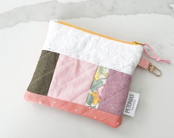 Patchwork Quilted Mini Wet Bag: Återanvändbar resepåse