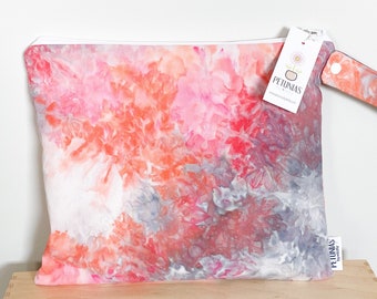 Medium Wet Bag | Reusable Wetbag for Diapers, Travel, Swim, Gym, Makeup, or Toiletries | Eco-Friendly Storage by PETUNIAS | Tie Dye | Sale
