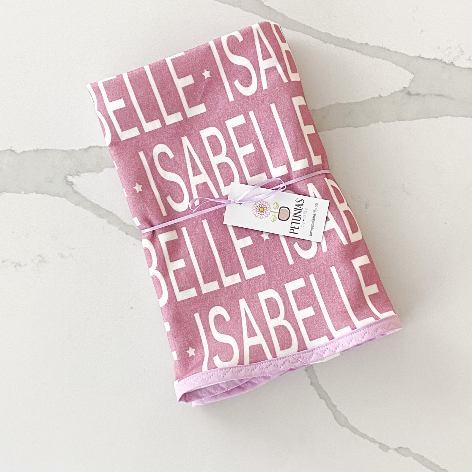 Personalized Baby Swaddle Blanket And/or Knot Hat PETUNIAS Etsy UK