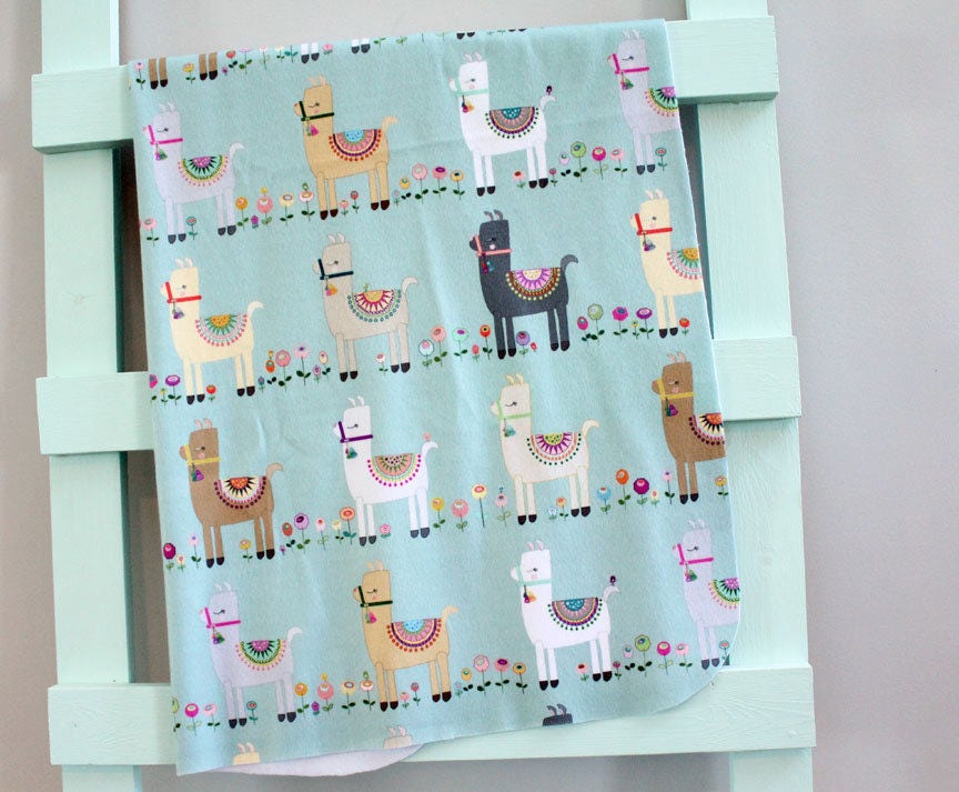llama swaddle blanket