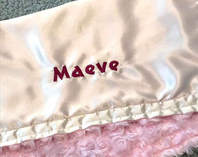 Maeve little fluffy blanket EXTRA discounted item PETUNIAS by Kelly