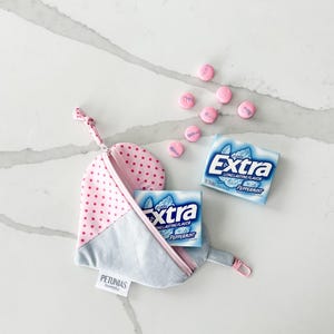 Adorno para bolso, estuche con cremallera en forma de corazón, neceser pequeño, bonito neceser de viaje, organizador de carteras, neceser, regalo para mujer, monedero con cremallera