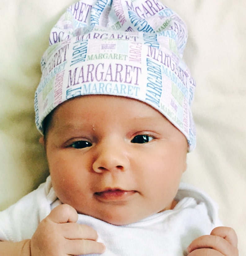 Personalized Baby Hat Organic Knot Hat PETUNIAS Hipster Etsy