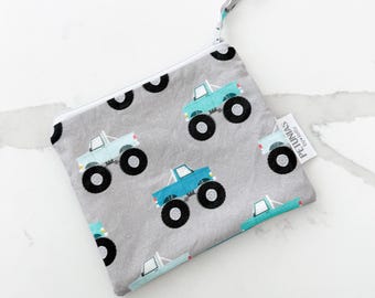 Mini Wet Bag | Truck Print Reusable Pouch