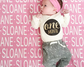 Personalized Organic Baby Swaddle Blanket & Hat Set