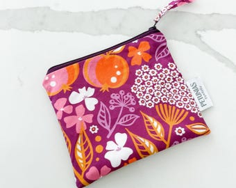 Mini Wet Bag | Small Reusable Pouch | Travel Organizer for Snacks, Makeup, Pet Treats, Diaper Bag, Toiletries, Baby, Gifts & More | Floral
